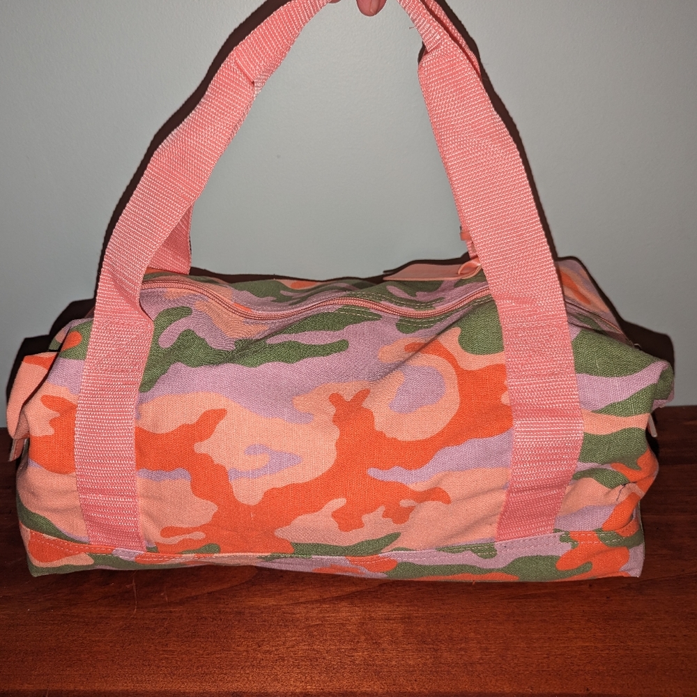 Neiman Marcus small camo duffel